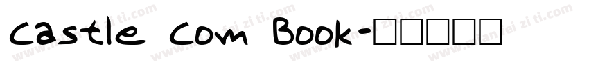 Castle Com Book字体转换